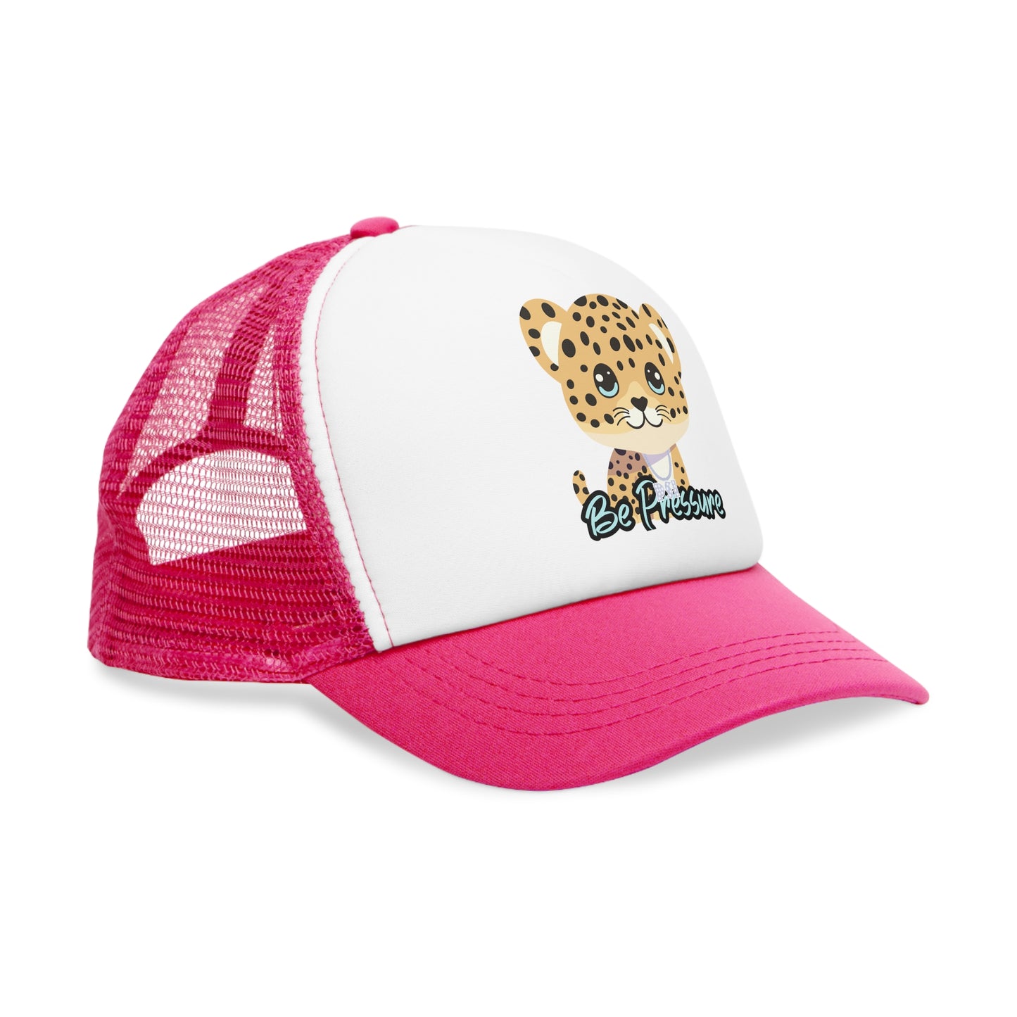 Psi Be Pressure "Baby Leopard" Mesh Cap - Fun and Stylish Trucker Hat for All Occasions