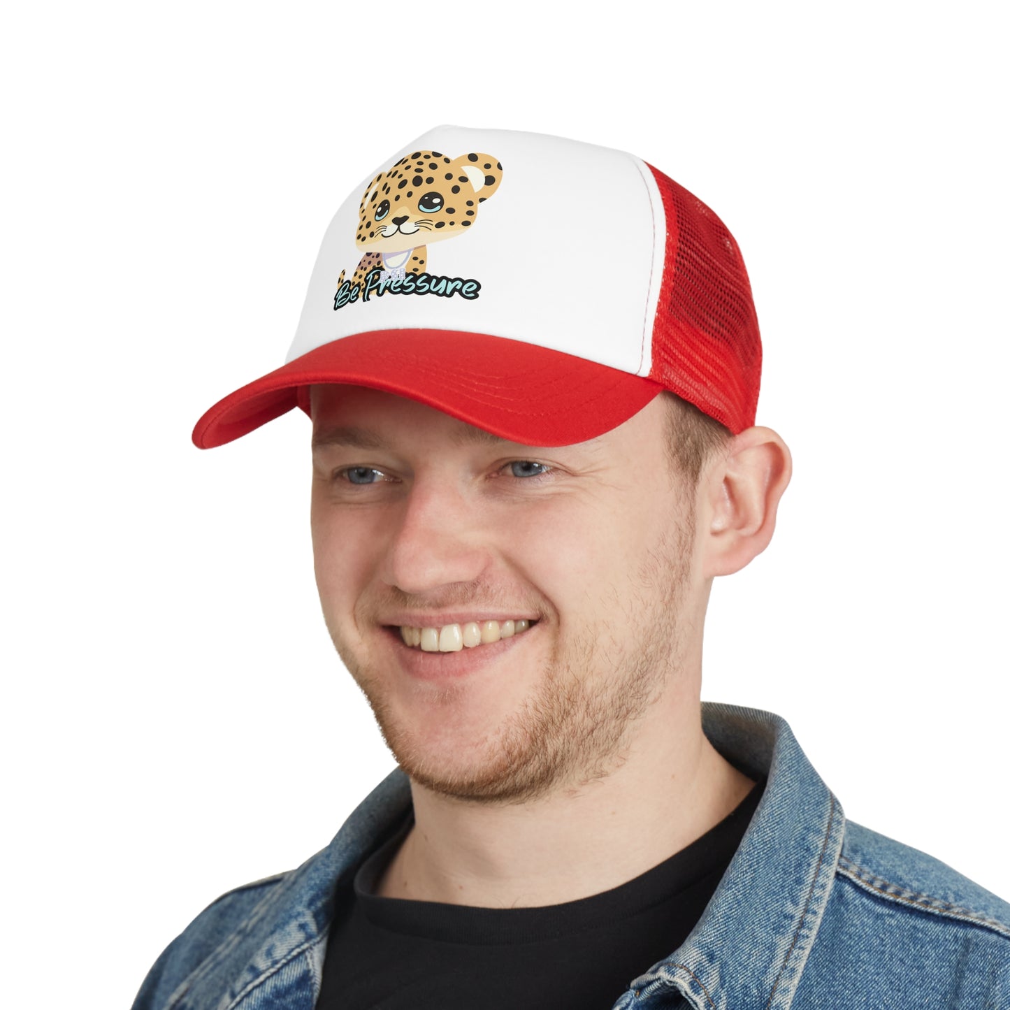 Psi Be Pressure "Baby Leopard" Mesh Cap - Fun and Stylish Trucker Hat for All Occasions