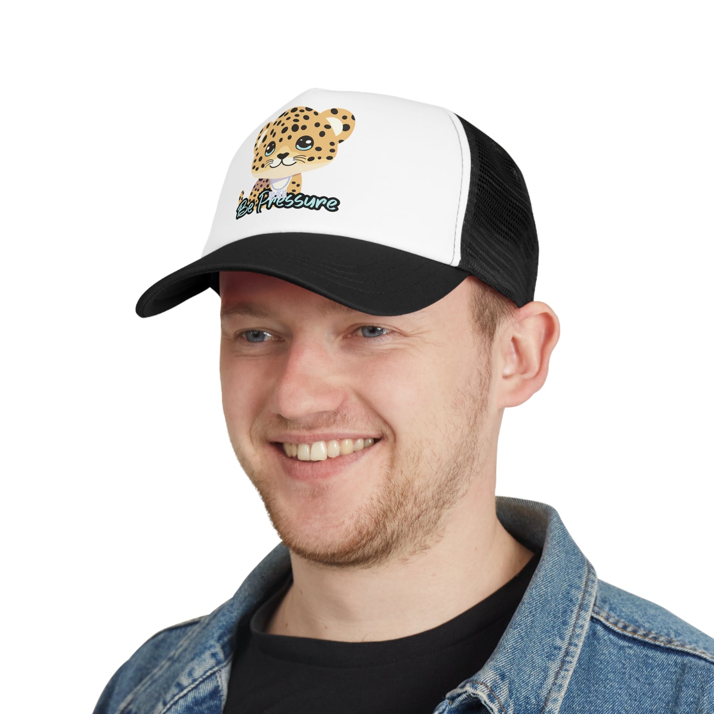 Psi Be Pressure "Baby Leopard" Mesh Cap - Fun and Stylish Trucker Hat for All Occasions