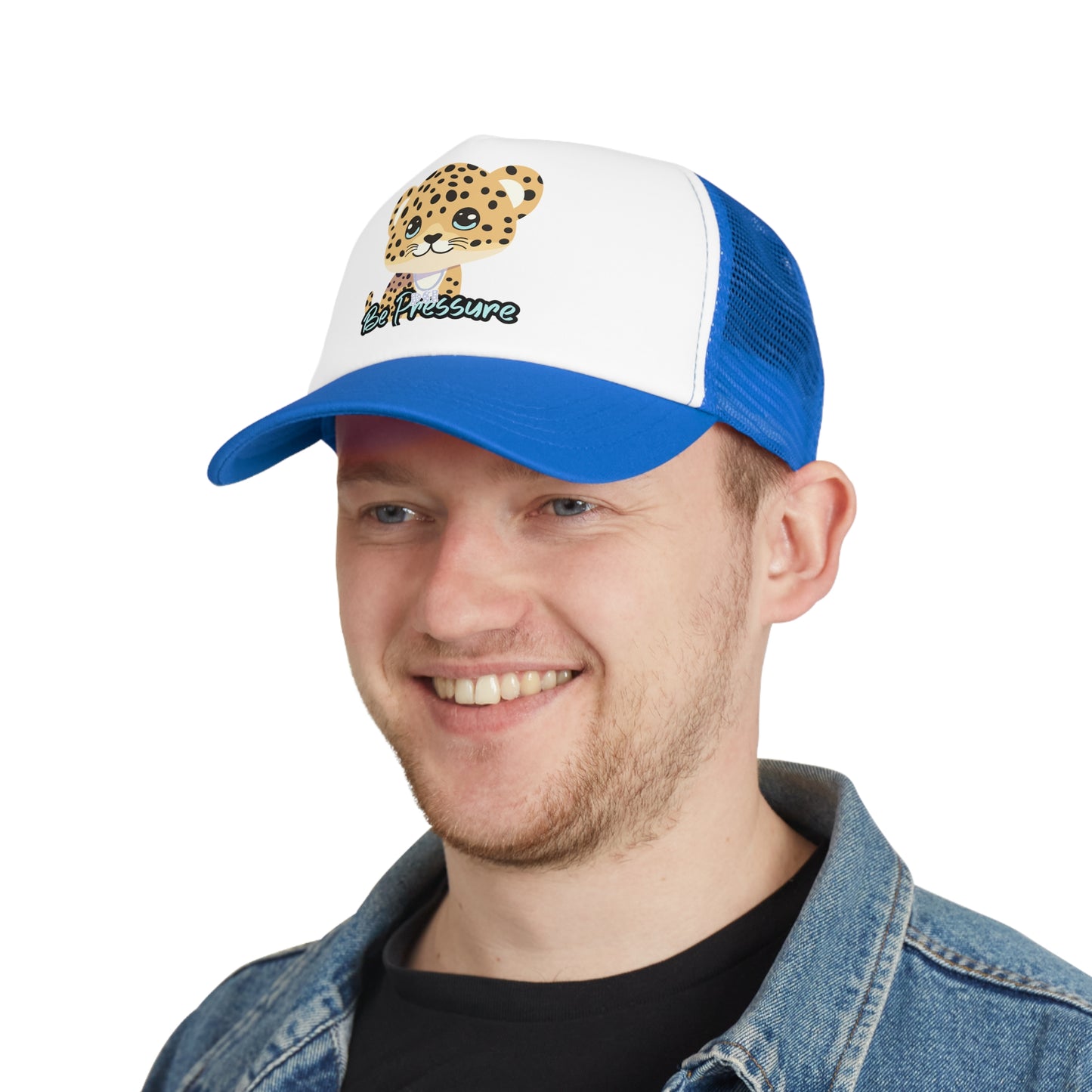 Psi Be Pressure "Baby Leopard" Mesh Cap - Fun and Stylish Trucker Hat for All Occasions