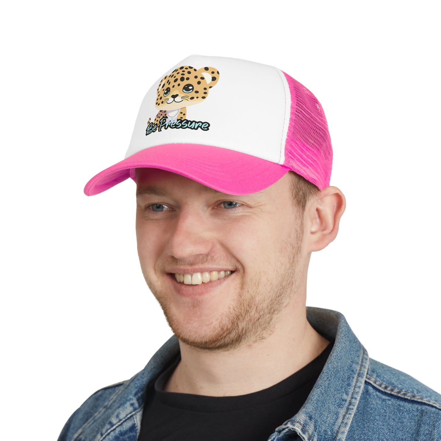Psi Be Pressure "Baby Leopard" Mesh Cap - Fun and Stylish Trucker Hat for All Occasions