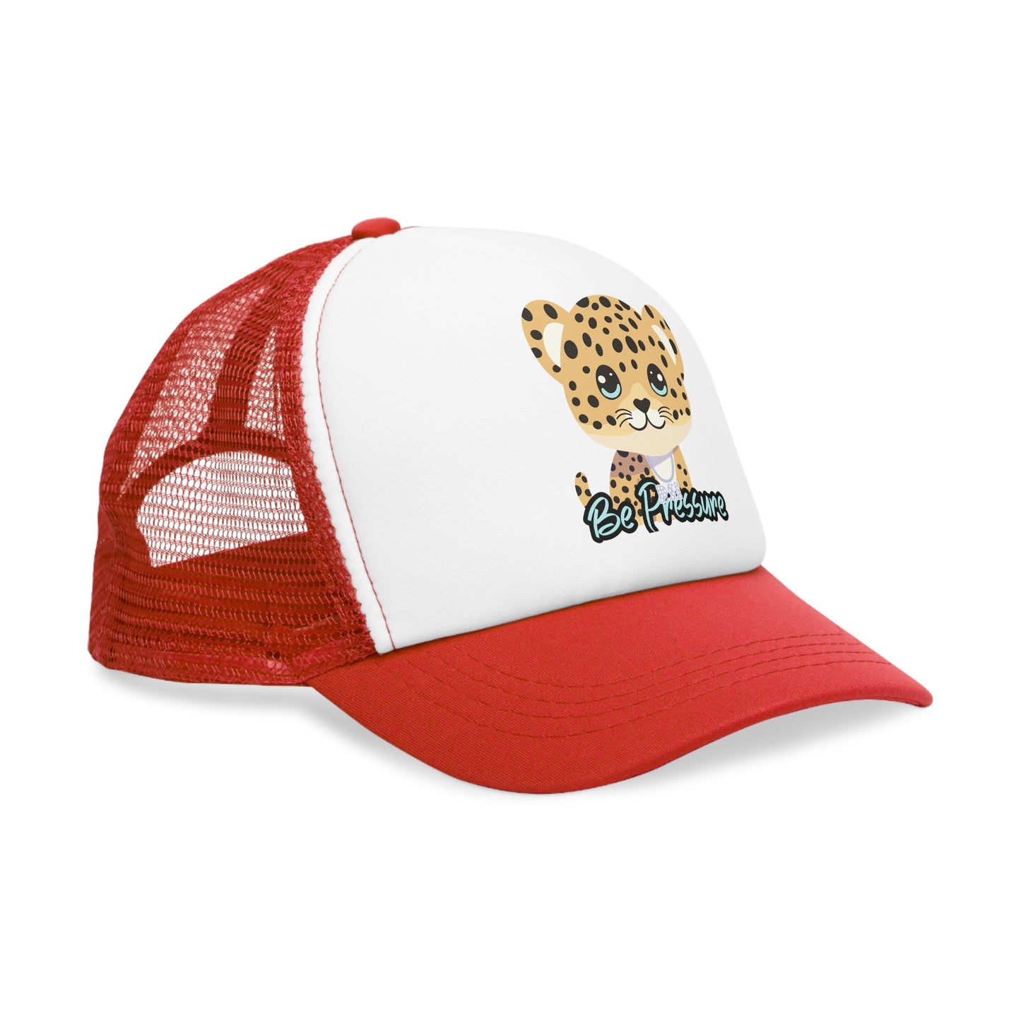 Psi Be Pressure "Baby Leopard" Mesh Cap - Fun and Stylish Trucker Hat for All Occasions