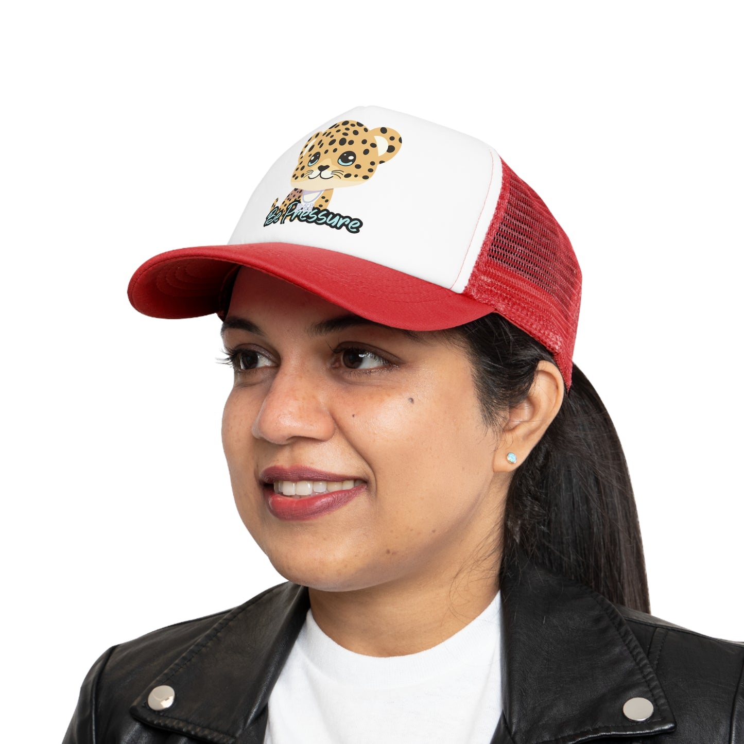 Psi Be Pressure "Baby Leopard" Mesh Cap - Fun and Stylish Trucker Hat for All Occasions