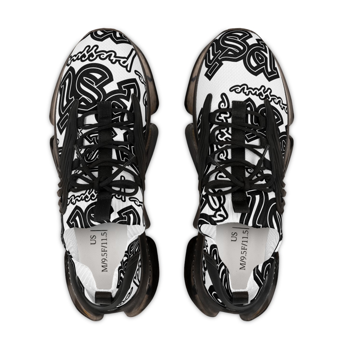 Stylish Men&#039;s Mesh Sneakers with Bold Graphic Design
