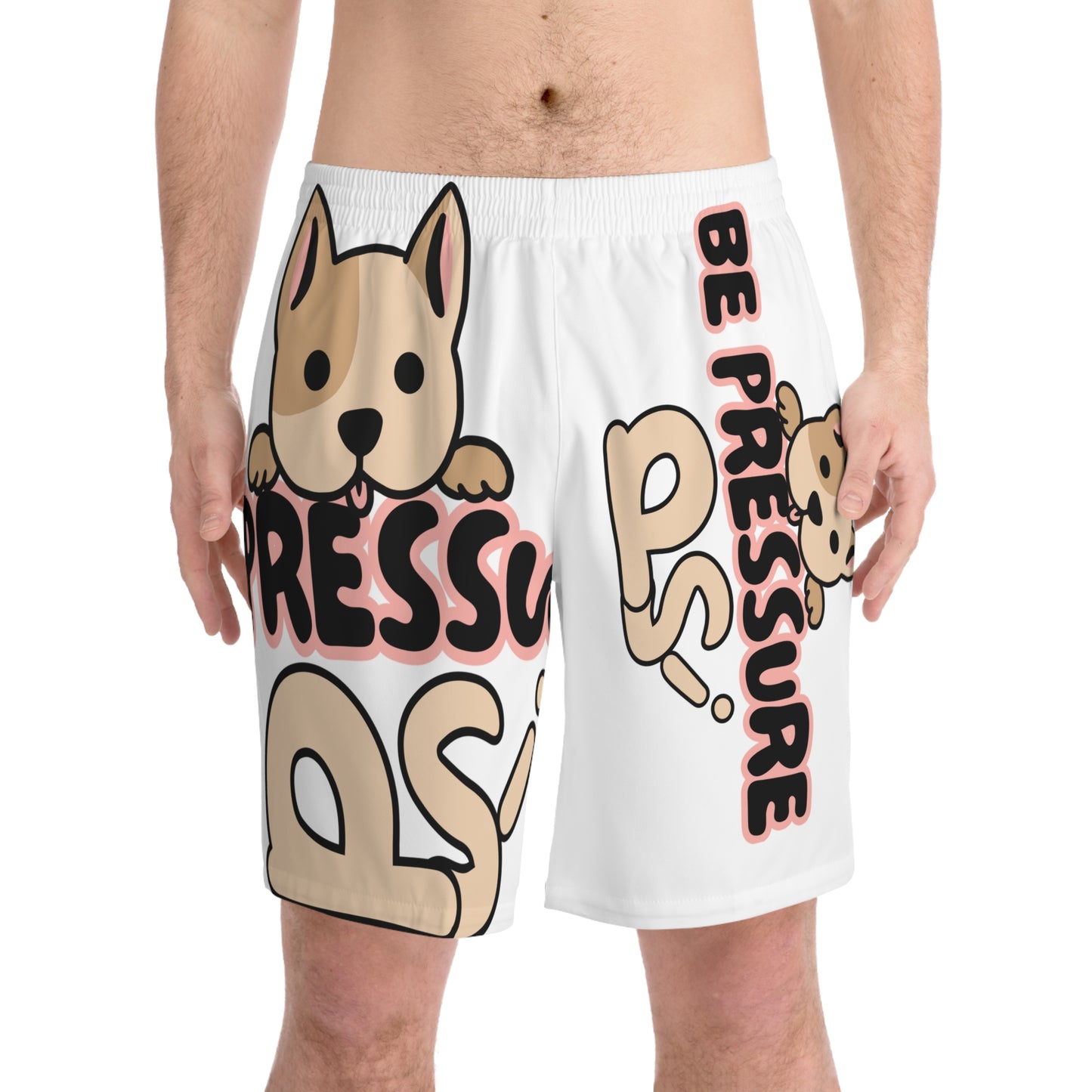 Psi Be Pressure "Big Dogs" Men's Elastic Beach Shorts