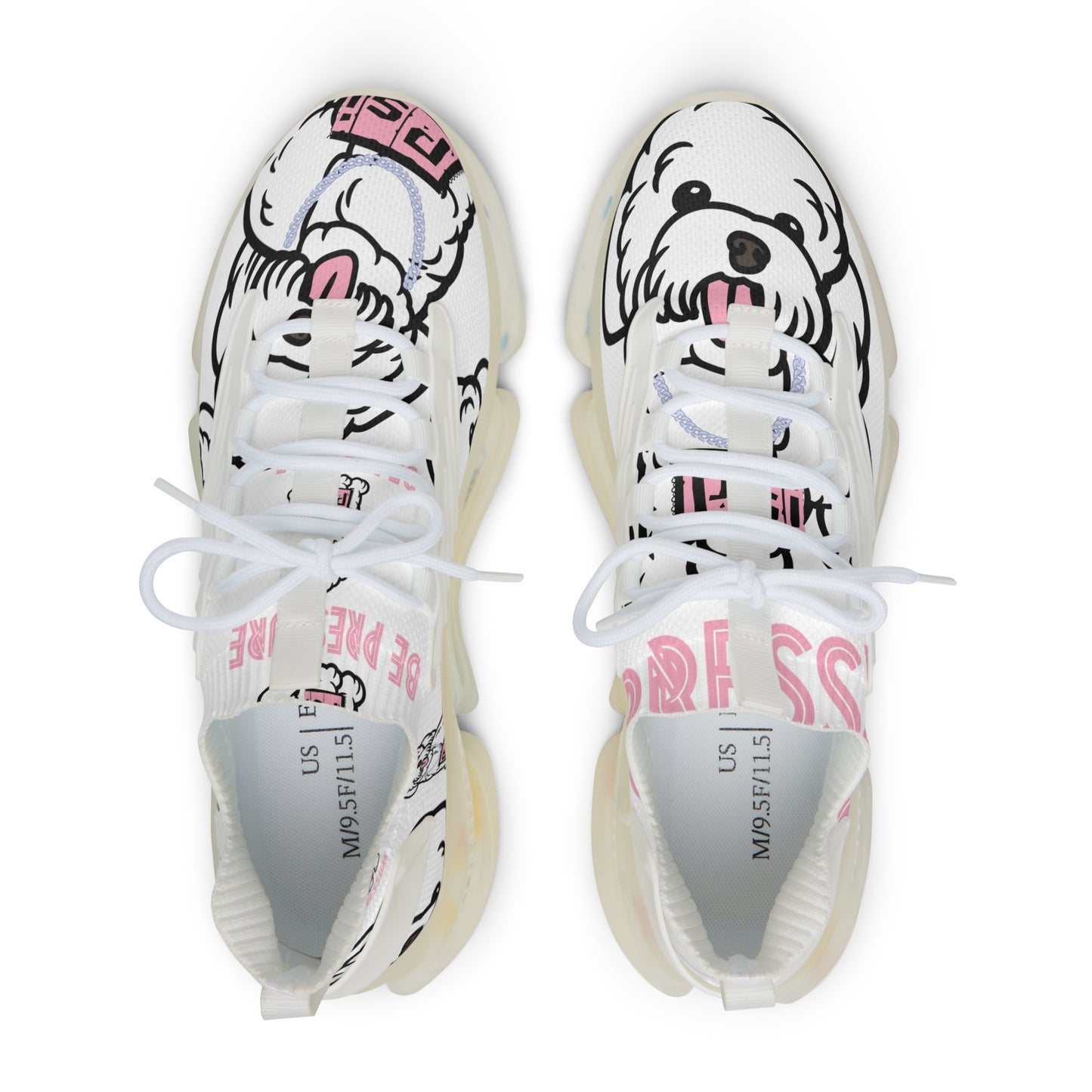 Psi Be Pressure "Cute Puppy" Men's Mesh Sneakers