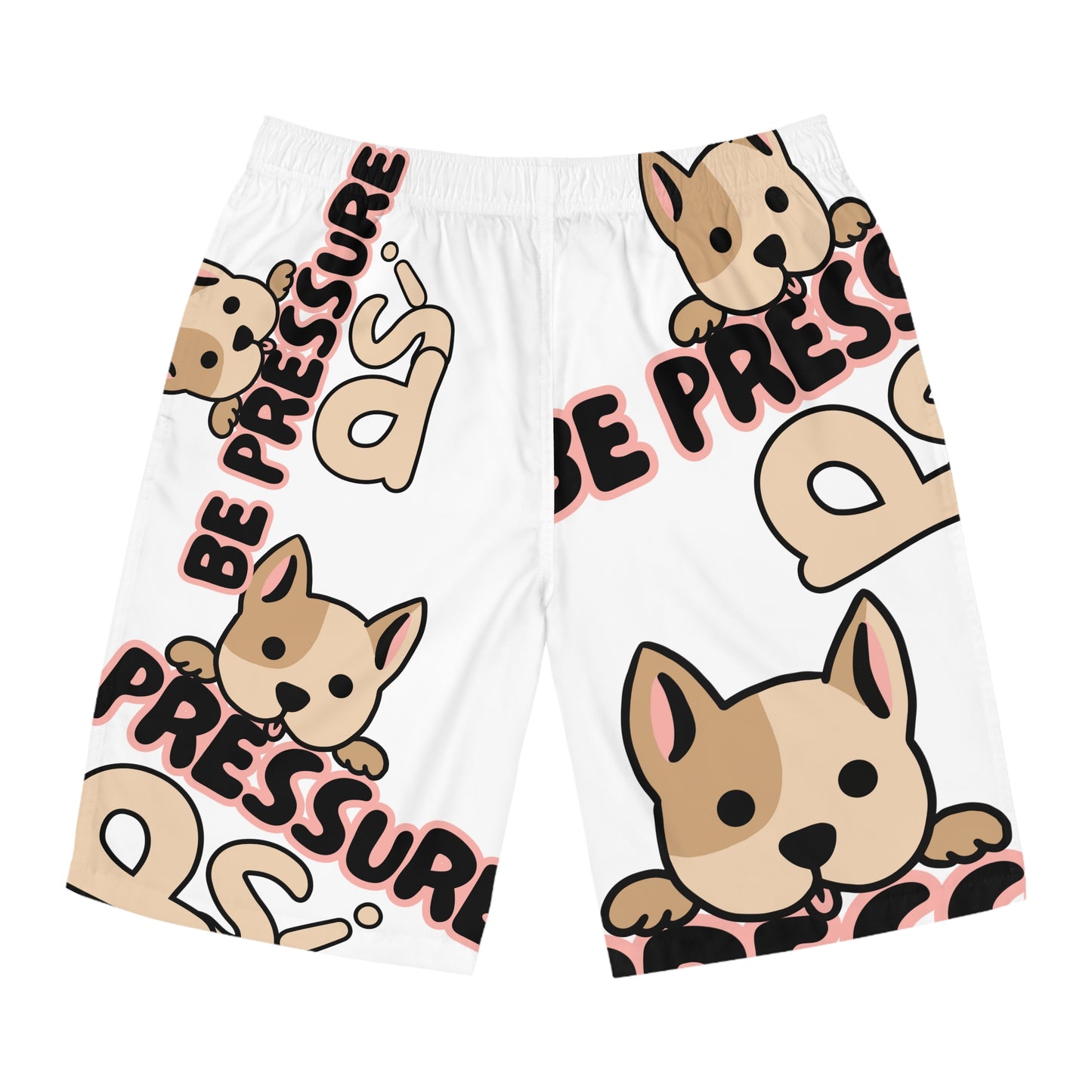 Psi Be Pressure "Big Dogs" Print Board Shorts - Perfect for Summer & Beach Days