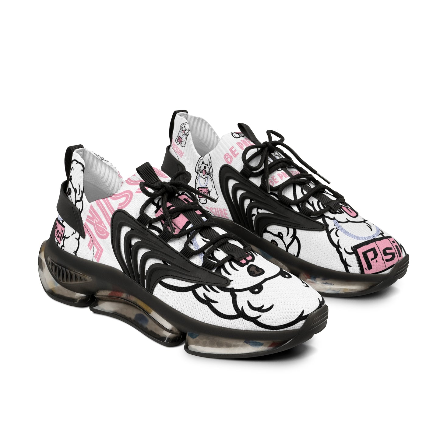Psi Be Pressure "Cute Puppy" Men's Mesh Sneakers