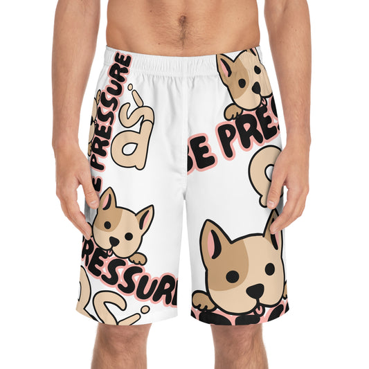 Psi Be Pressure "Big Dogs" Print Board Shorts - Perfect for Summer & Beach Days