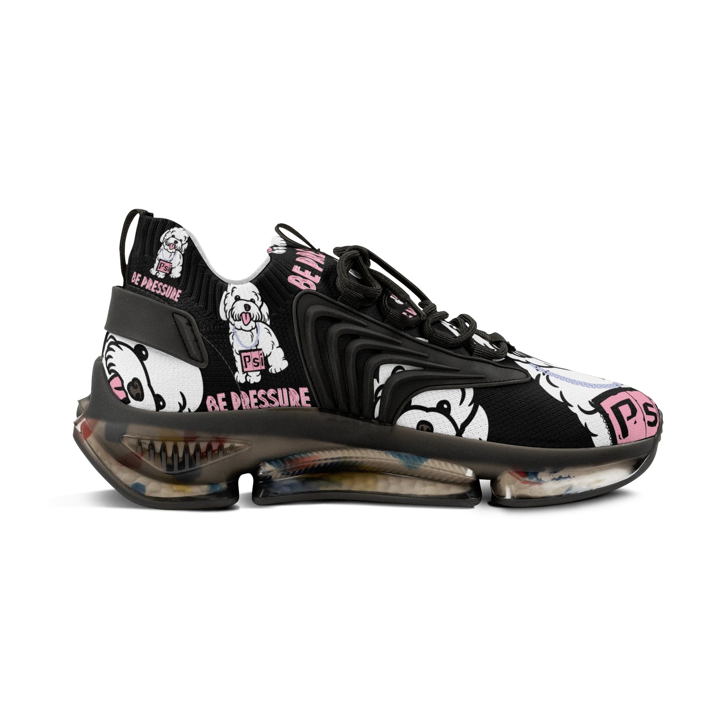 Psi Be Pressure "Cute Puppy" Men's Mesh Sneakers
